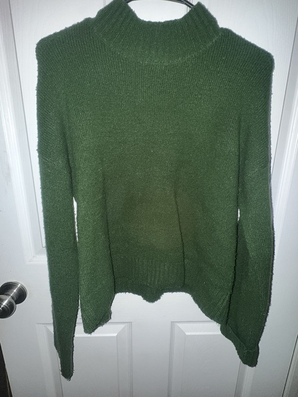 Double Zero Olive Green Mock Neck Sweater